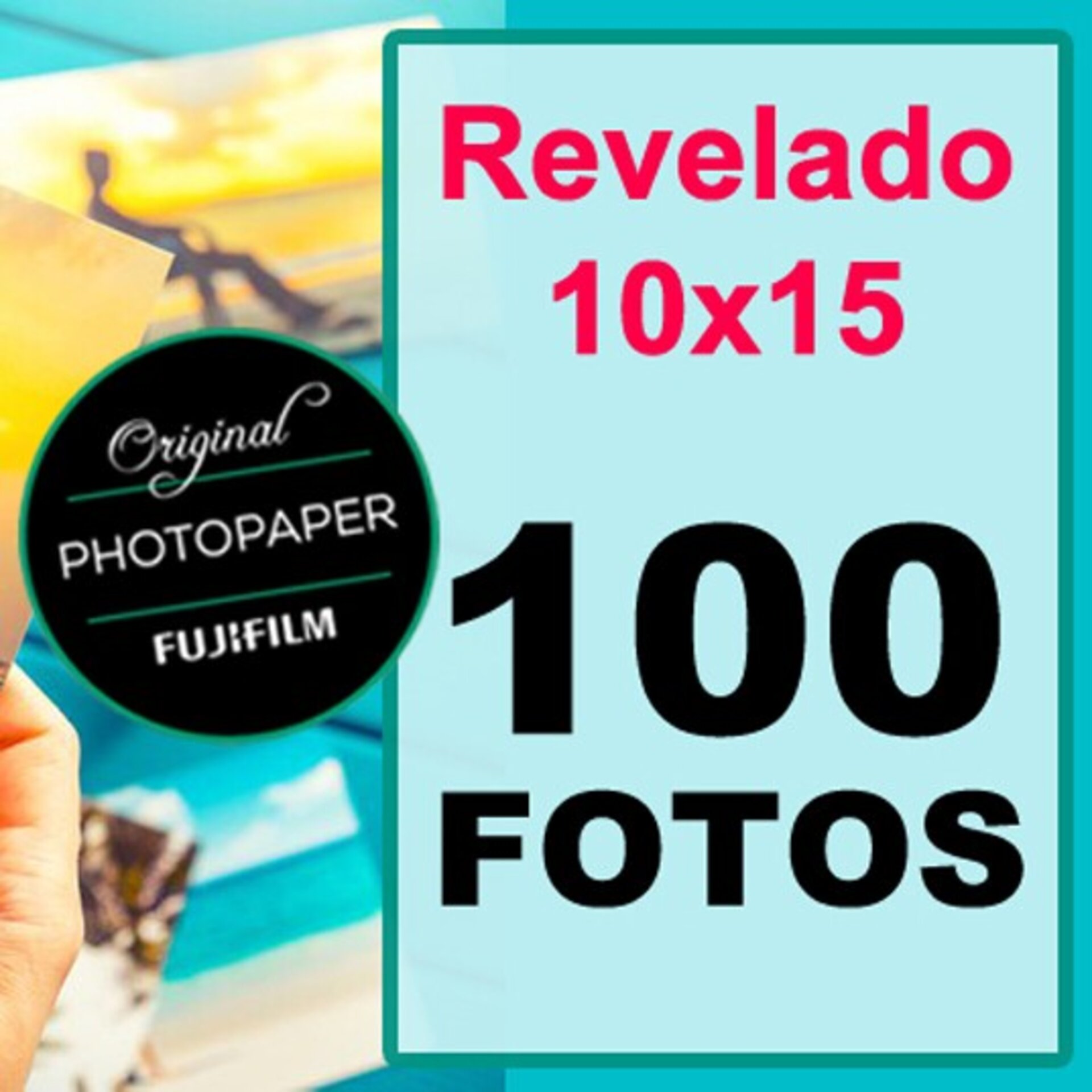 Revelado Fotográfico 100 Fotos 10x15 - 1